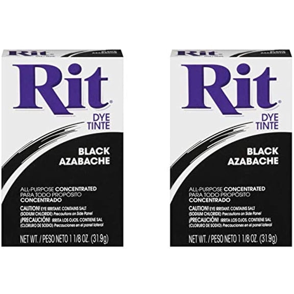 Rit All-Purpose Powder Dye, Black 2 pack