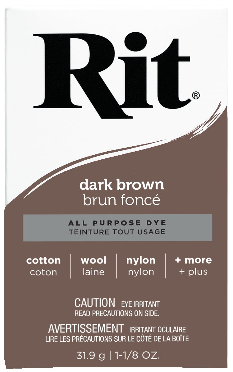 Rit All Purpose Powder Dye, Dark Brown, 1-1/8 oz