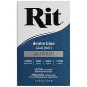 Rit All Purpose Denim Blue Powder Fabric Dye, 1-1/8 oz
