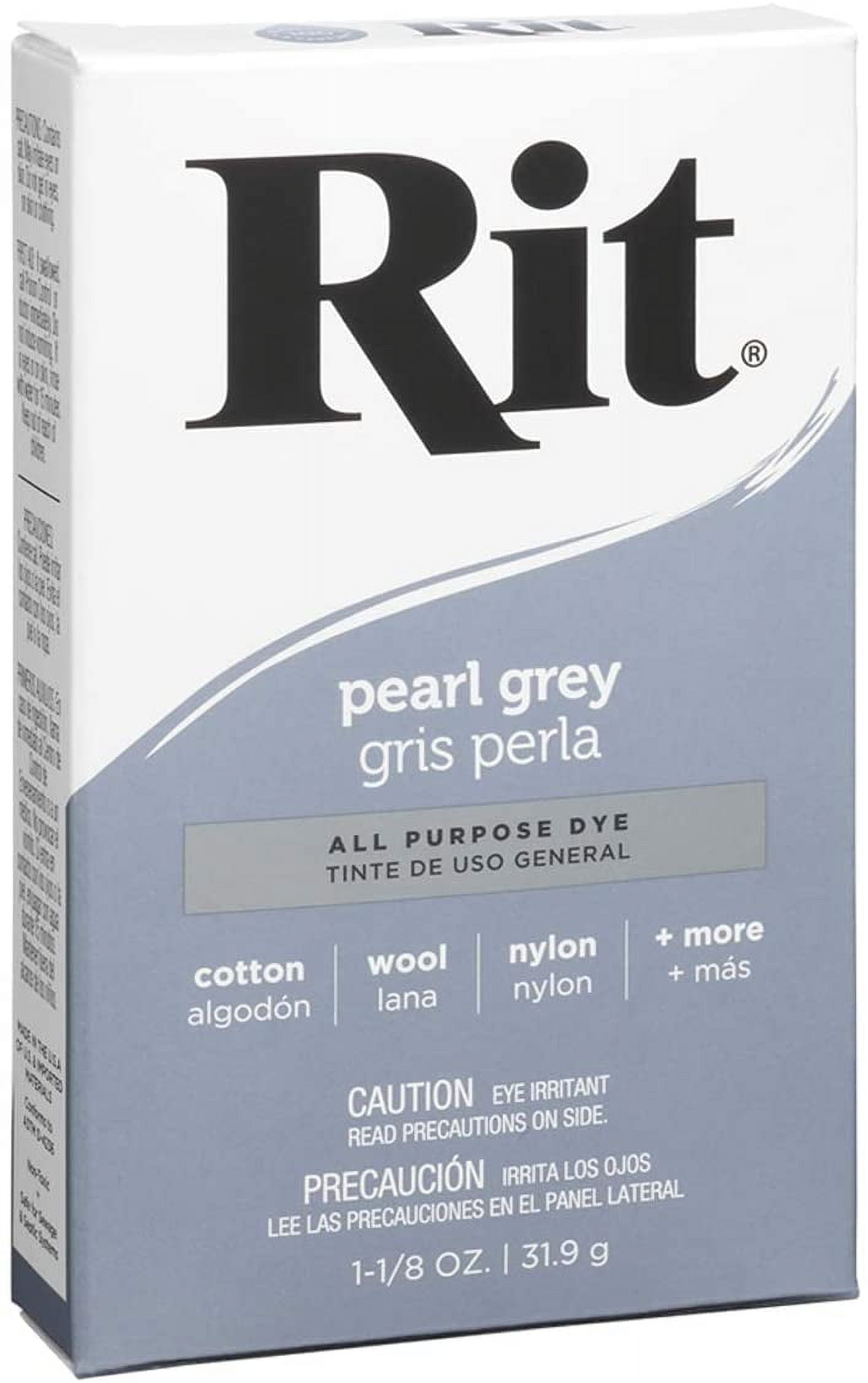 Rit All Purpose Powder Dye, Pearl Grey, 1-1.8 oz