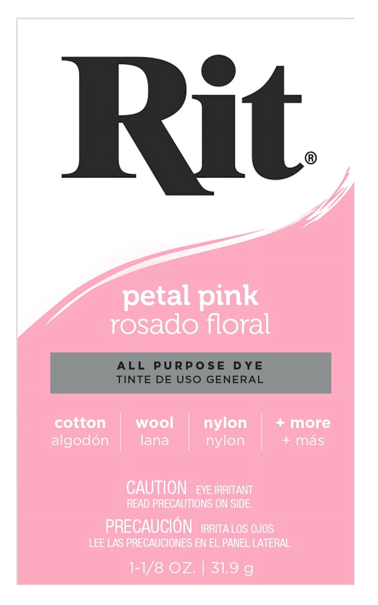  Rit Dye – 8 Oz. Liquid Fabric Dye for Clothing, Décor, and  Crafts – Petal Pink with Color Fixative