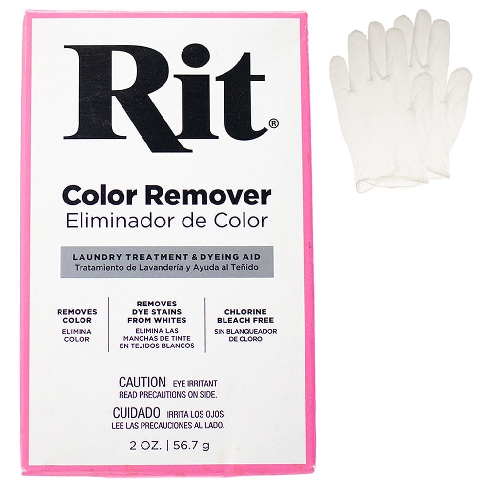 Rit All Purpose Powder Dye – Single Pack with Gloves for Clothing, Décor, and Crafts – Color Remover