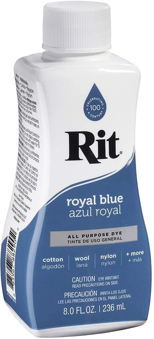 Rit All Purpose Royal Blue Liquid Fabric Dye, 8 fl oz