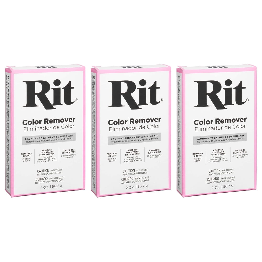 Rit Color Remover Powder 2 Ounce, 3 Pack 