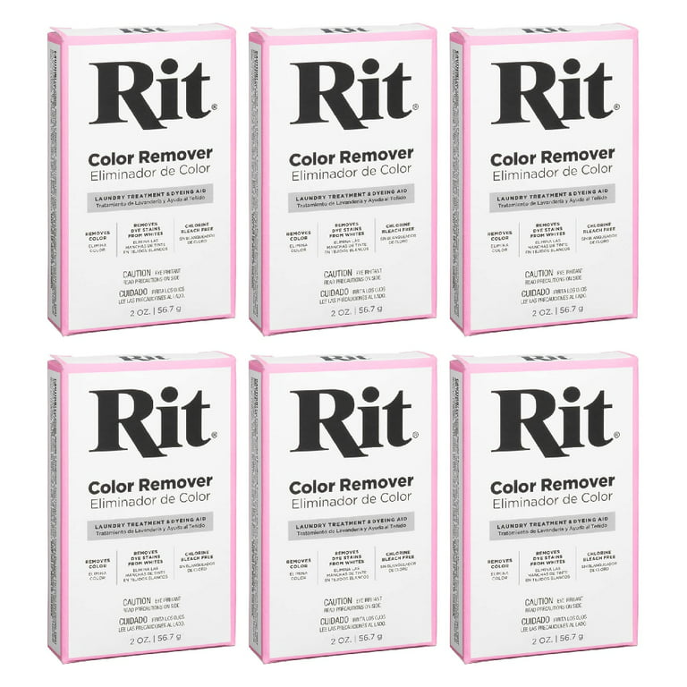 Rit Color Remover Powder 2 Ounce, 6 Pack