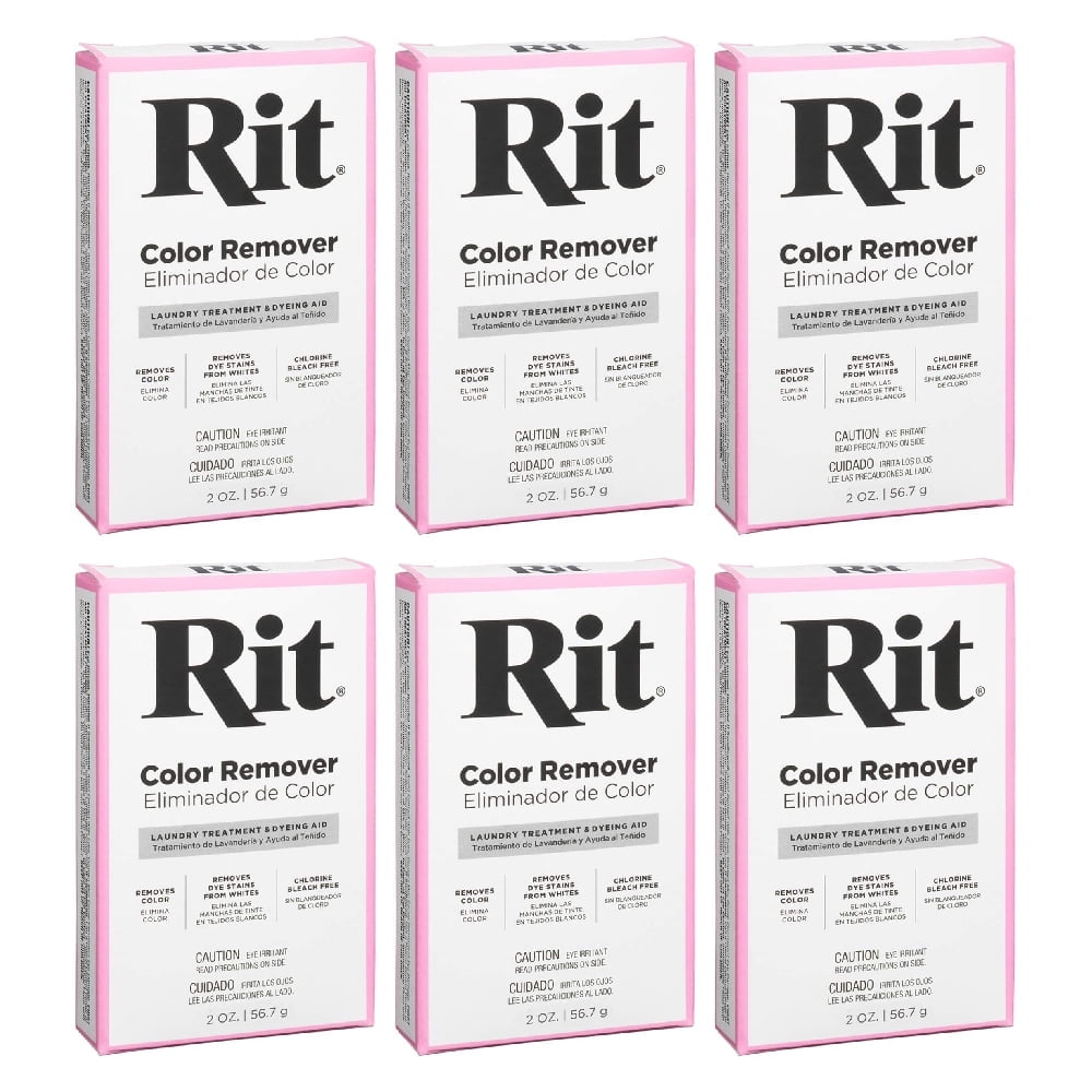 Rit Color Remover Powder 2 Ounce, 6 Pack