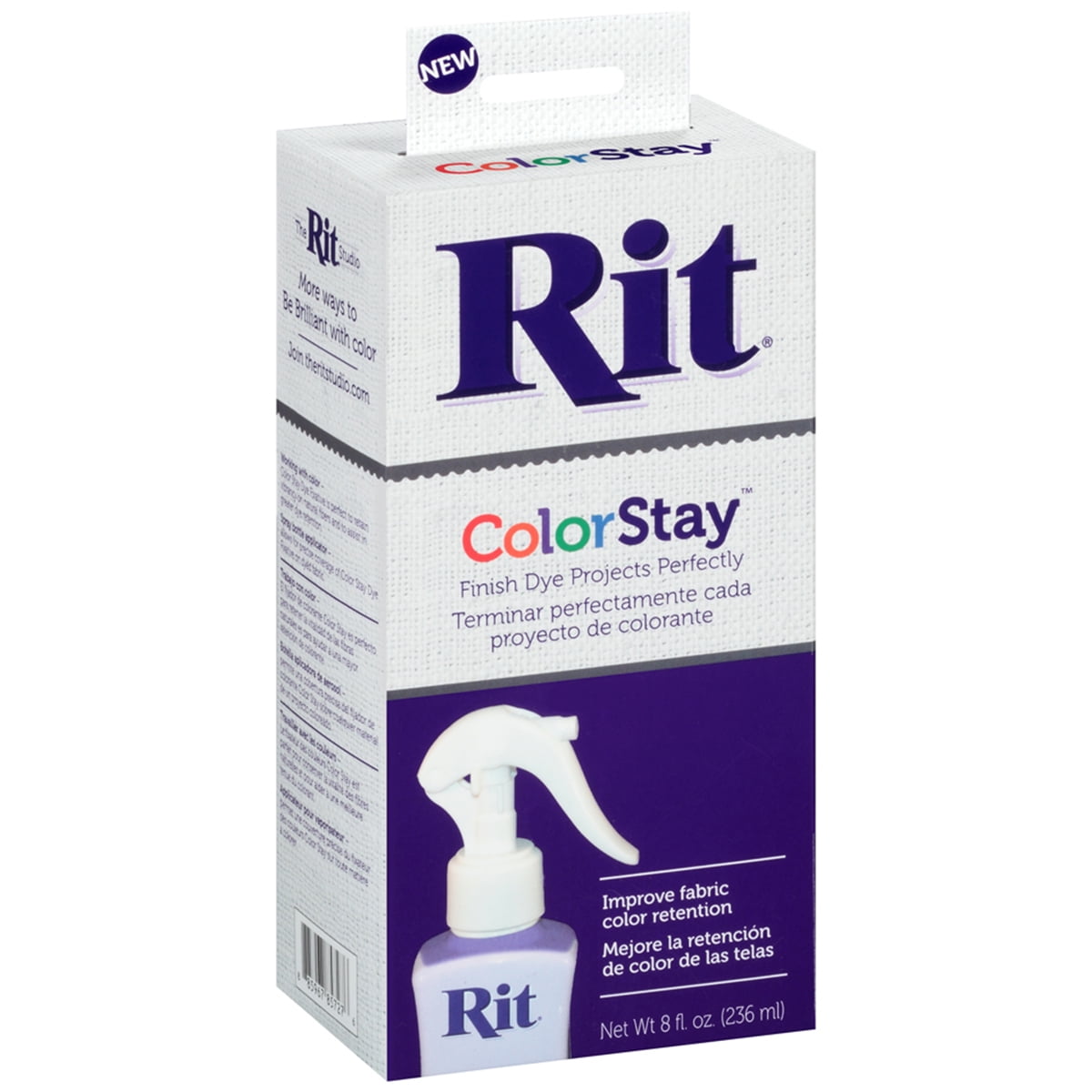 RIT ColorStay Dye Fixative 236ml Bottle (8 FL OZ), Enhances Colour  885967887204