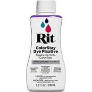 Rit ColorStay Dye Fixative Permanent White, Liquid Fabric Dye for Cotton, Linen, Rayon, 8 fl oz