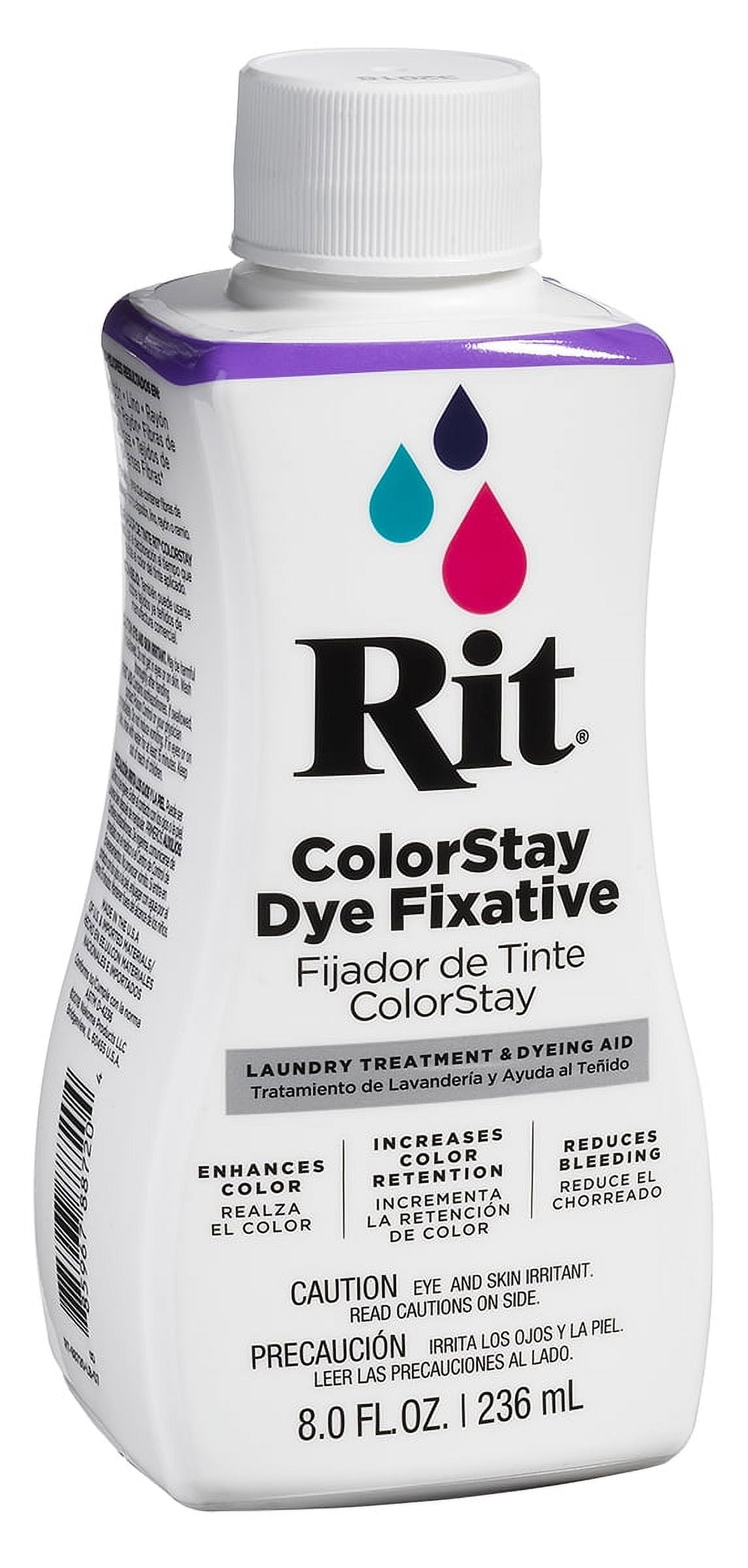 RIT All-Purpose Liquid Dye & ColorStay Dye Fixative Bundle, 53 Color  Options
