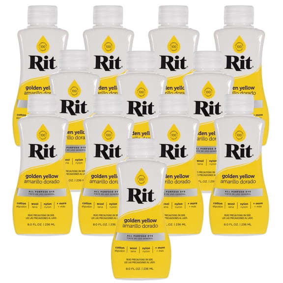 Rit Dye | All-Purpose 8 oz Liquid 12-Pack Case – Golden Yellow