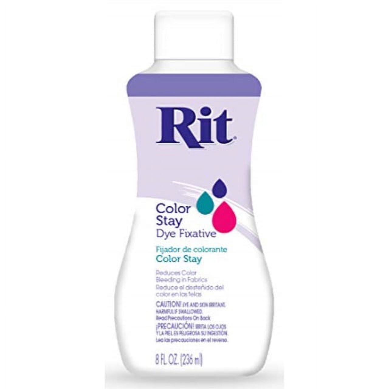  Rit ColorStay Dye Fixative Enhances and Retain Colors Reduces  Bleeding Great for Most Fabric for Dye Projects for Recently Dyed Fabric  for Durability (8z)