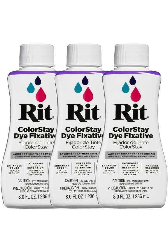 Dye Fixative Liquid Fabric Dye, 8 fl oz (3 pack)