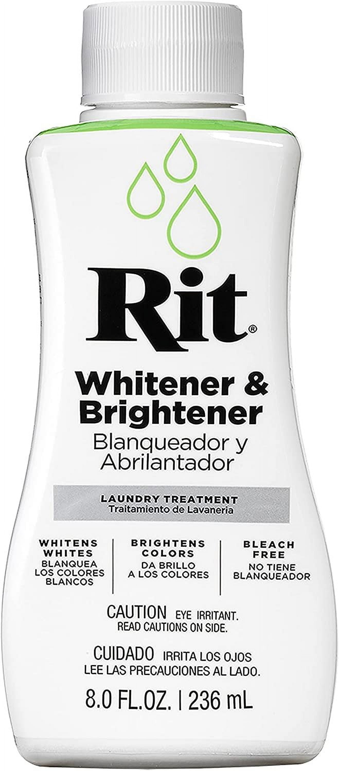 Rit Dye Laundry Treatment Whitener and Brightener, 8 fl oz
