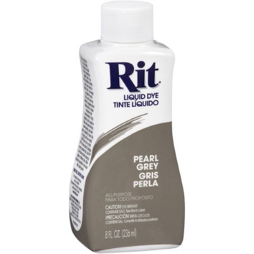  Rit Dye – 8 Oz. Liquid Fabric Dye for Clothing, Décor, and  Crafts – Pearl Grey (1 Pack)
