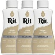 Rit Dye Liquid 8oz-Taupe -Multipack Of 3
