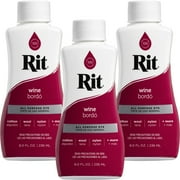 Rit Dye Liquid 8oz-Wine-Multipack Of 3