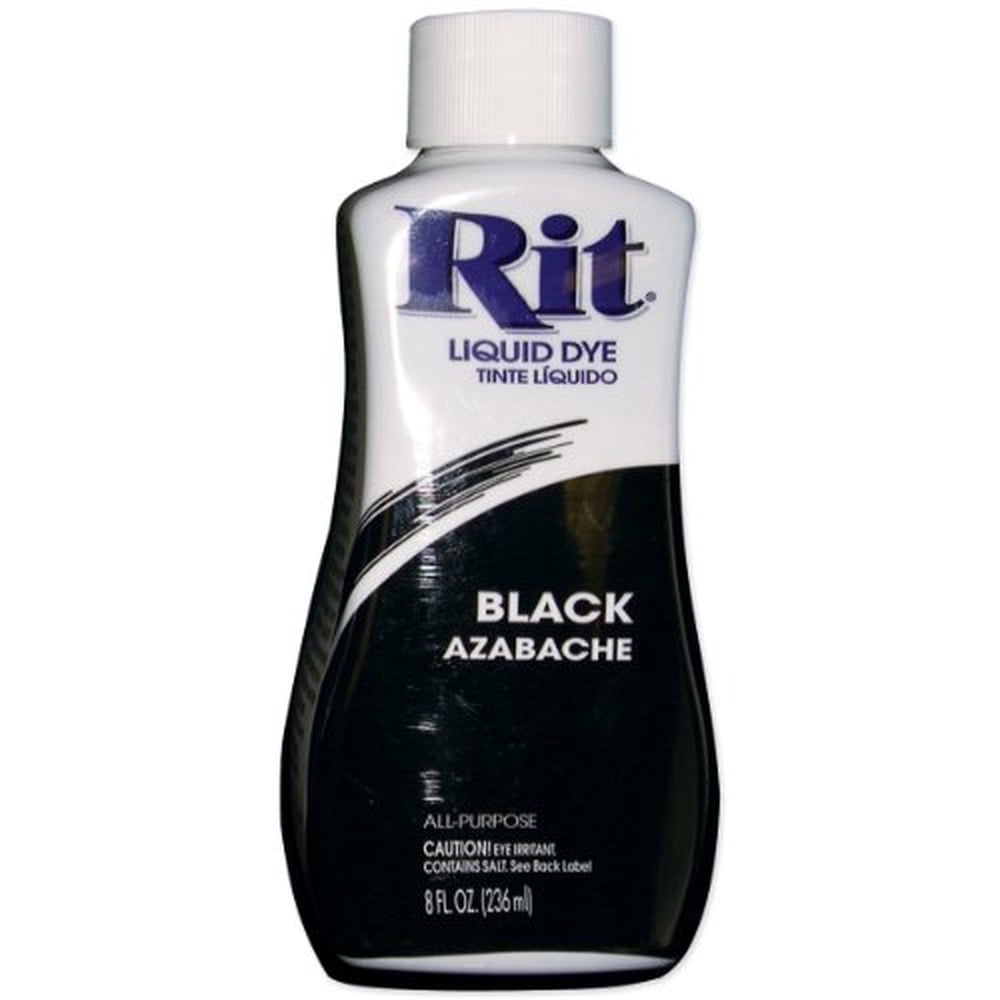 Rit Dye Liquid Fabric Dye 8-Ounce Black (Pack of 8)
