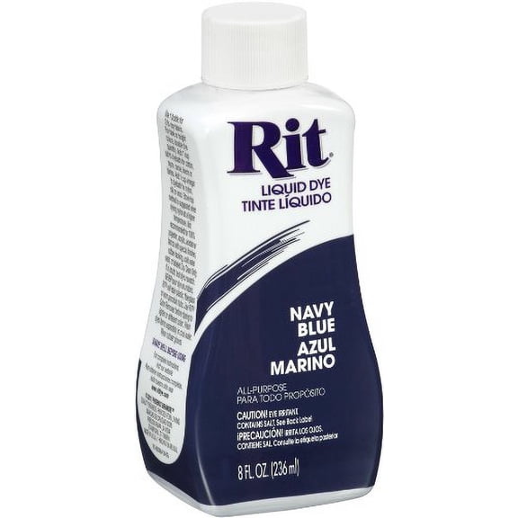 Rit Navy Blue Liquid Fabric Dye 8 oz (Pack of 14)