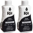 Rit Dye Liquid Fabric Dye, 8 fl oz, Black, 2Pack
