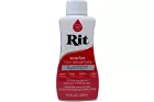 Rit Dye Liquid Fabric Dye for All-Purpose, Clothing, Dcor Scarlet 8 fl oz
