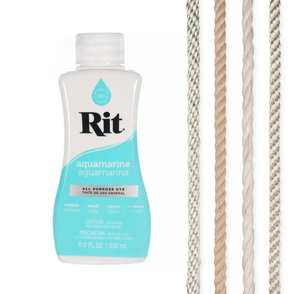 Rit Dye Liquid Sampler Kit- Wide Selection of Colors and Rope Samples