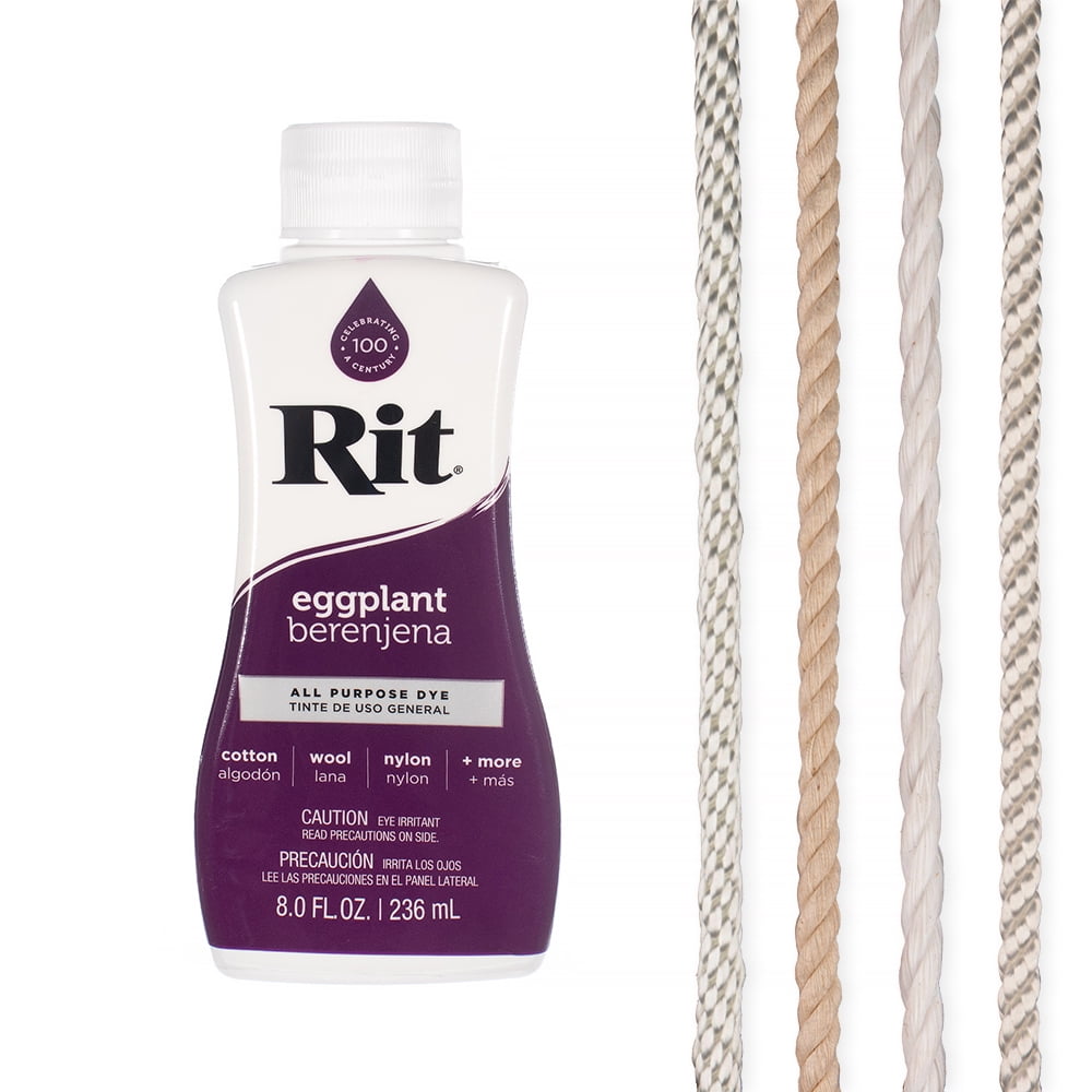Rit Dye Liquid Sampler Kit- Wide Selection of Colors and Rope Samples ...