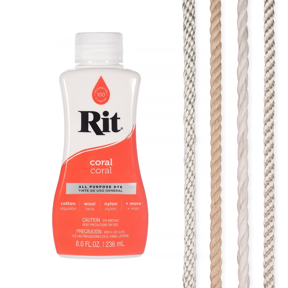 Rit Dye Liquid Sampler Kit- Wide Selection of Colors and Rope Samples ...