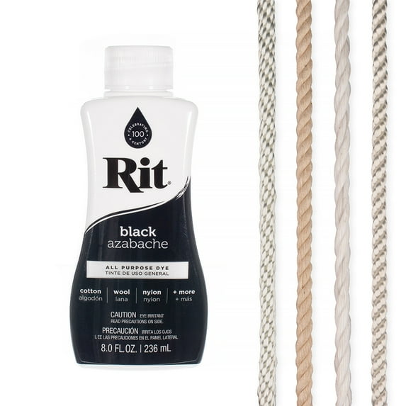 Rit Dye Liquid Sampler Kit- Wide Selection of Colors and Rope Samples