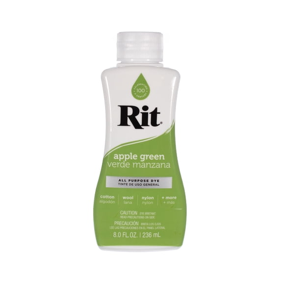 Rit Dye Liquid – Wide Selection of Colors – 8 Oz. (Apple Green)