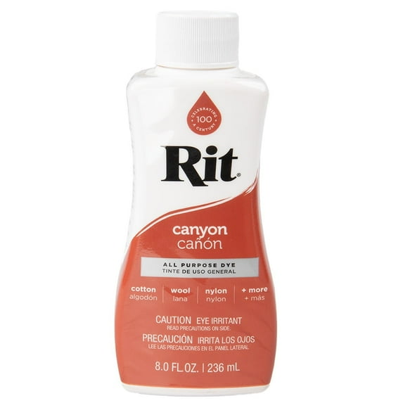 Rit Dye Liquid – Wide Selection of Colors – 8 Oz. (Canyon)