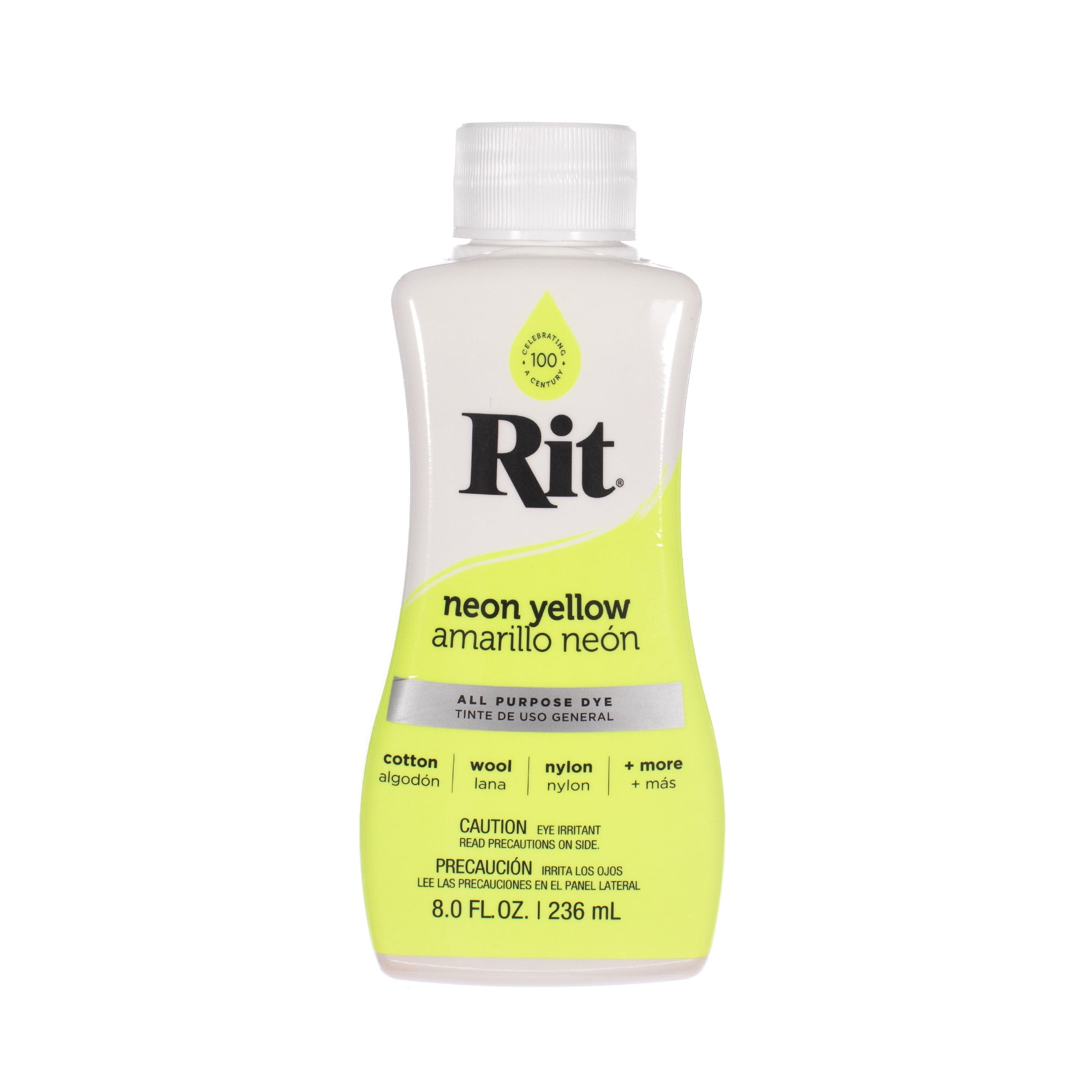 Rit Dye Liquid Wide Selection of Colors 8 Oz. (Neon Yellow)