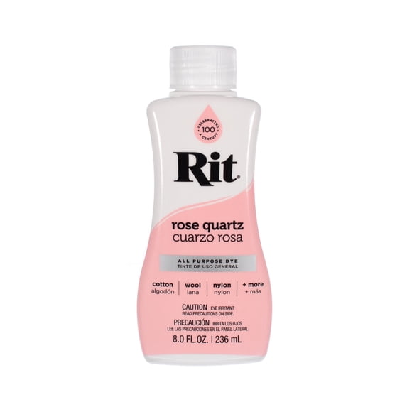 Rit Dye Liquid – Wide Selection of Colors – 8 Oz. (Rose Quartz)