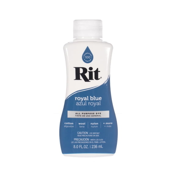 Rit Dye Liquid – Wide Selection of Colors – 8 Oz. (Royal Blue ...