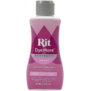 Rit Dye More Synthetic Super Pink Color Liquid Fabric Dye for Polyester and Blends, 7 oz