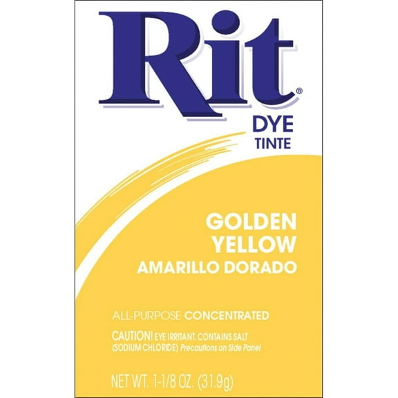 Rit Dye Powder Fabric Dye - Powder, Golden Yellow - Single Piece, 1 oz