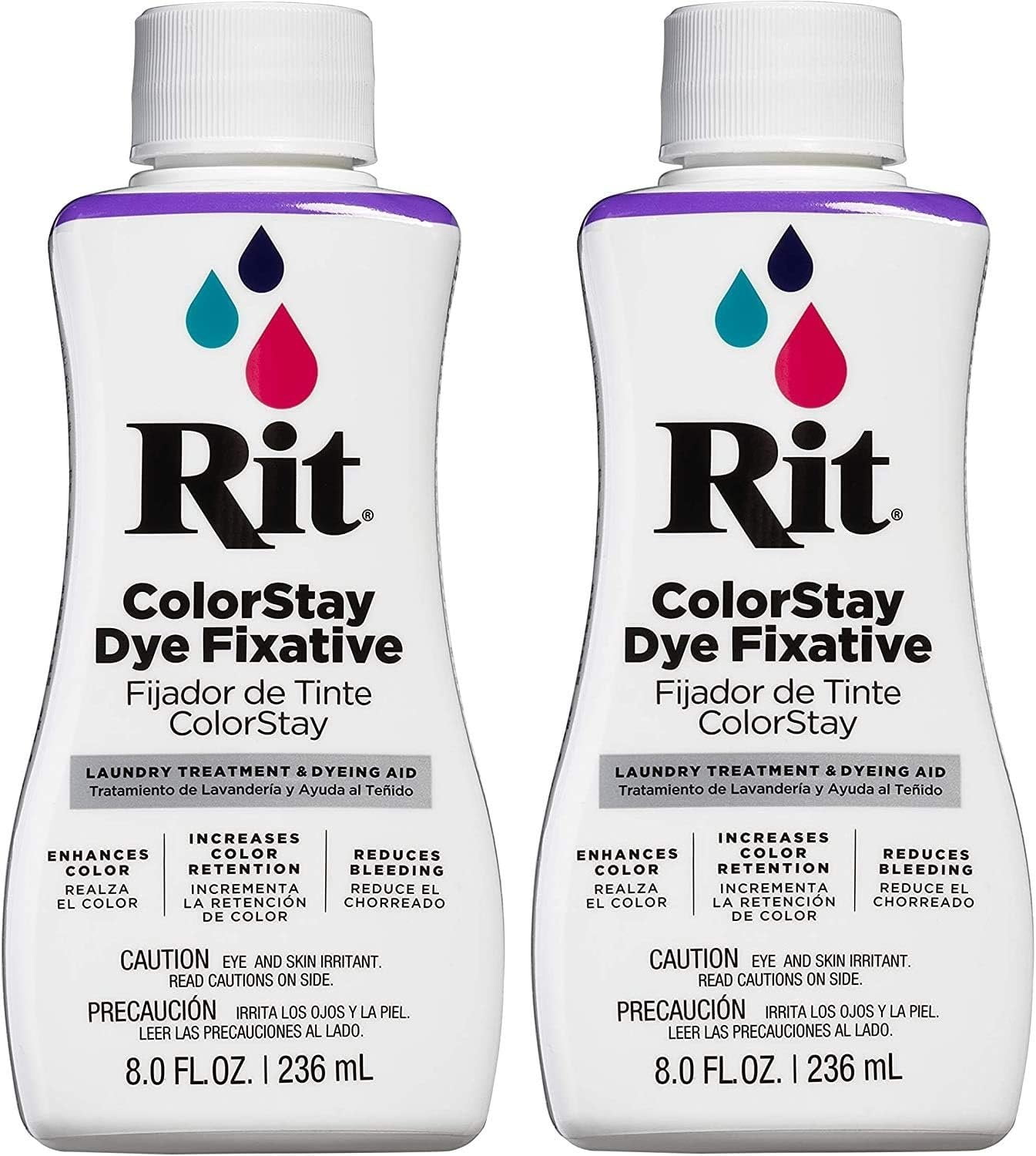 Rust Rit Dye Rit, Dye Fixative, 8 fl oz, 2 Pack, Lock in Color for Fabrics - Walmart.com