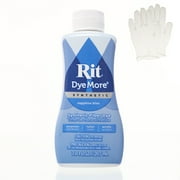 Rit DyeMore 7 Oz. Synthetic Liquid Fiber Dye Single Pack with Plastic Gloves , Sapphire Blue
