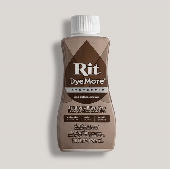 Rit DyeMore Synthetic Fabric Dye – 7 fl oz Bottle, Color for Polyester, Nylon & Acrylic Surfaces- Chocolate Brown
