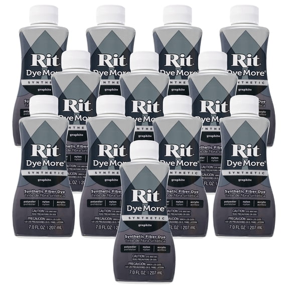 Rit DyeMore | Synthetic 7oz Liquid 12-Pack Case - Graphite