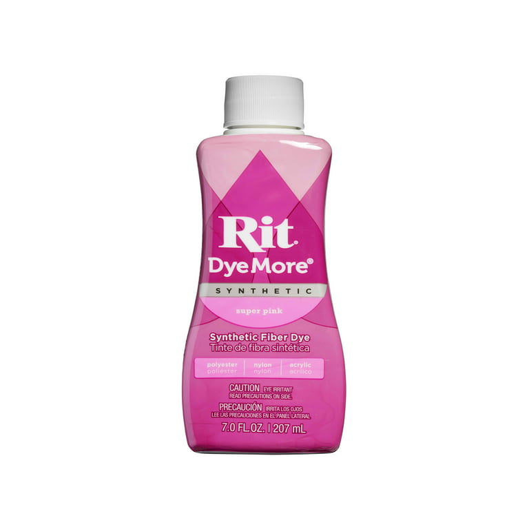 Rit DyeMore Synthetic Fiber Dye - Super Pink, 7 oz