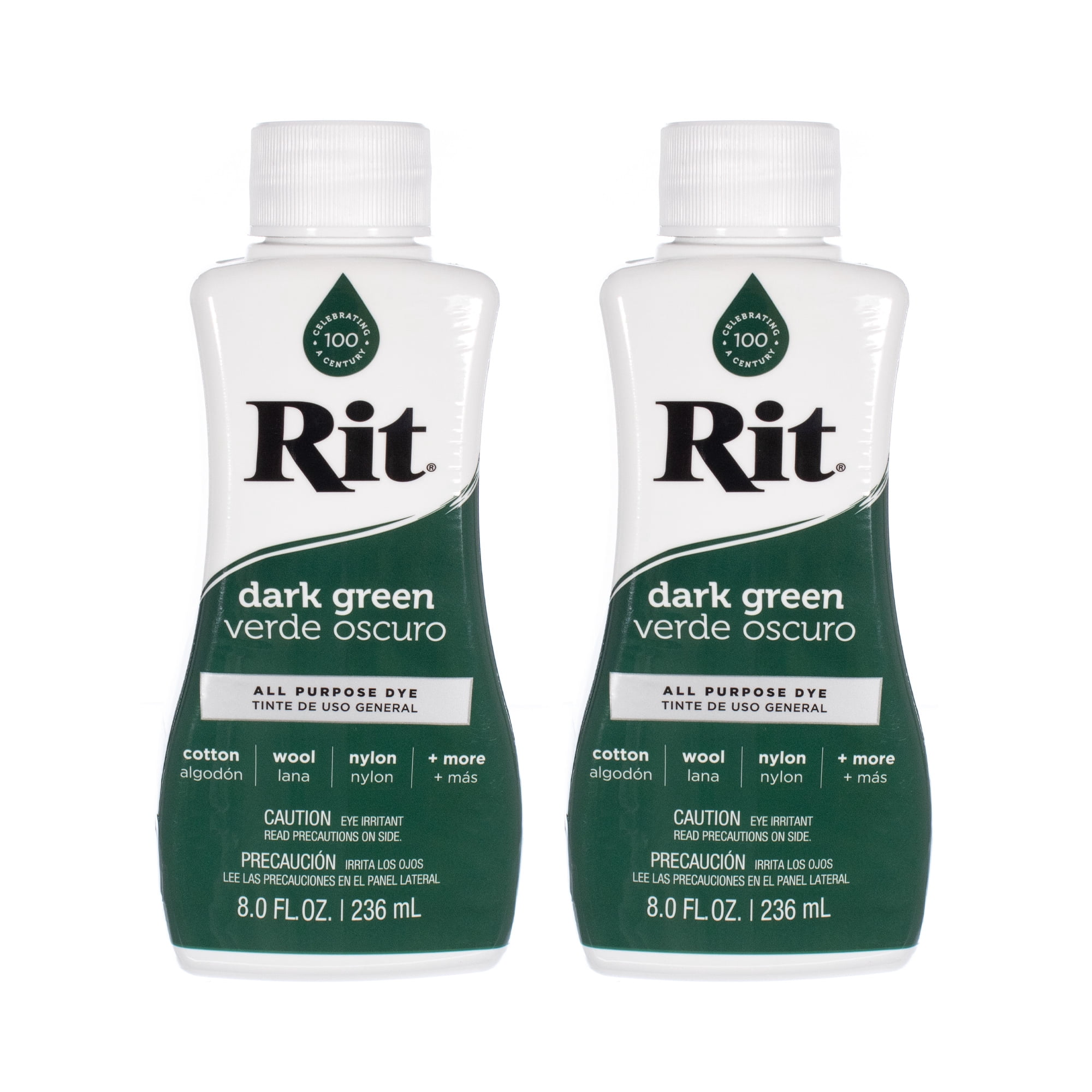 Rit Liquid All Purpose Dye (2 PACK) - Craft County - Paint Fabrics & More – Most Sought-After Color Selection for Tie-Dye, Dip-Dye, Marble, Ombre, & Shibori, 8 fl. Oz.