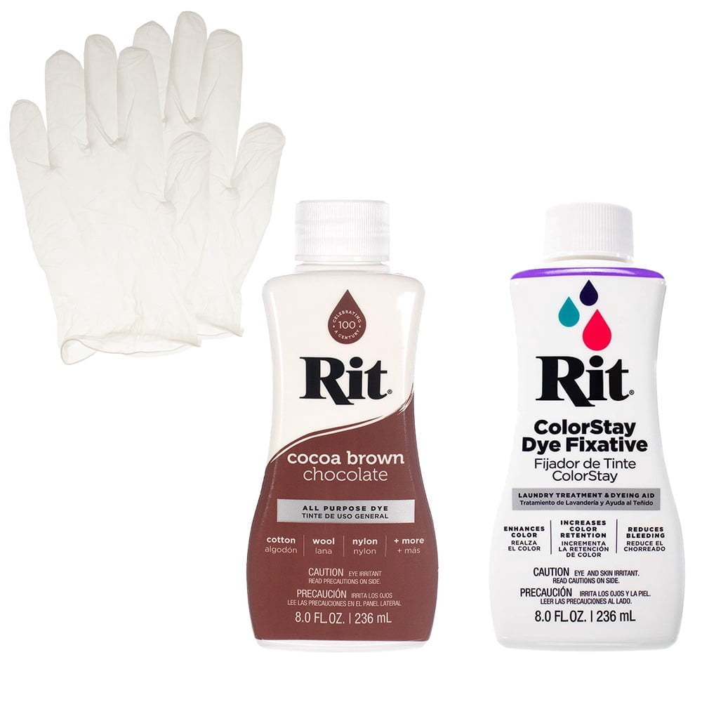 Maroon Rit Dye Rit Liquid Dye with ColorStay Fixative Bundle – All in One Kit with ...