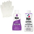 thumbnail image 1 of Rit Liquid Dye with ColorStay Fixative Bundle – All in One Kit with Gloves to Reduce Color Bleed (Purple), 1 of 4