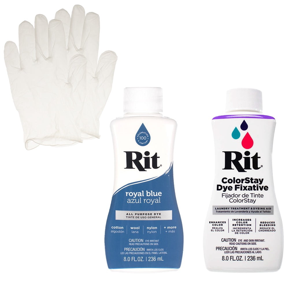 Rit Liquid Dye with ColorStay Fixative Bundle – All in One Kit with ...
