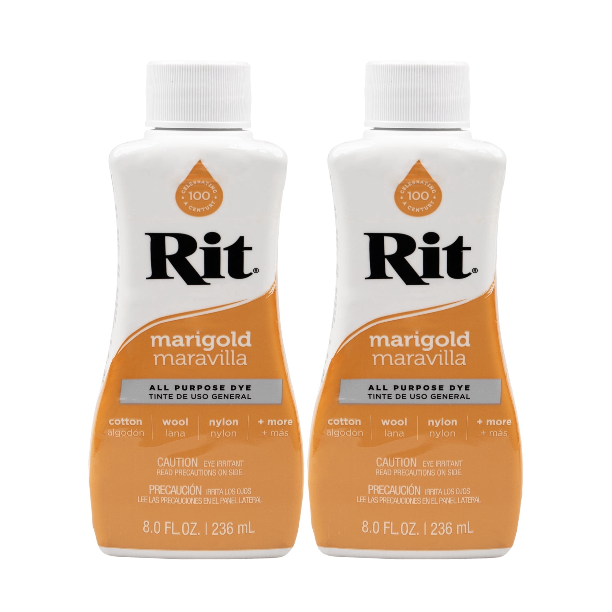 Rit Liquid All Purpose Dye (2 PACK) - Craft County - Paint Fabrics & More – Most Sought-After Color Selection for Tie-Dye, Dip-Dye, Marble, Ombre, & Shibori, 8 fl. Oz.