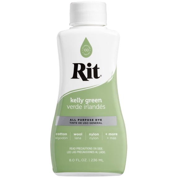 Rit Permanent, Kelly Green, Liquid Dye, 8 fl oz