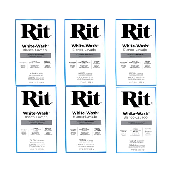 Rit Powder White Wash 1 7/8 Ounces (Pack of 6)