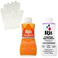 thumbnail image 1 of Rit Synthetic Liquid Dye with ColorStay Fixative Bundle – All in One Kit with Gloves to Reduce Color Bleed, 1 of 4