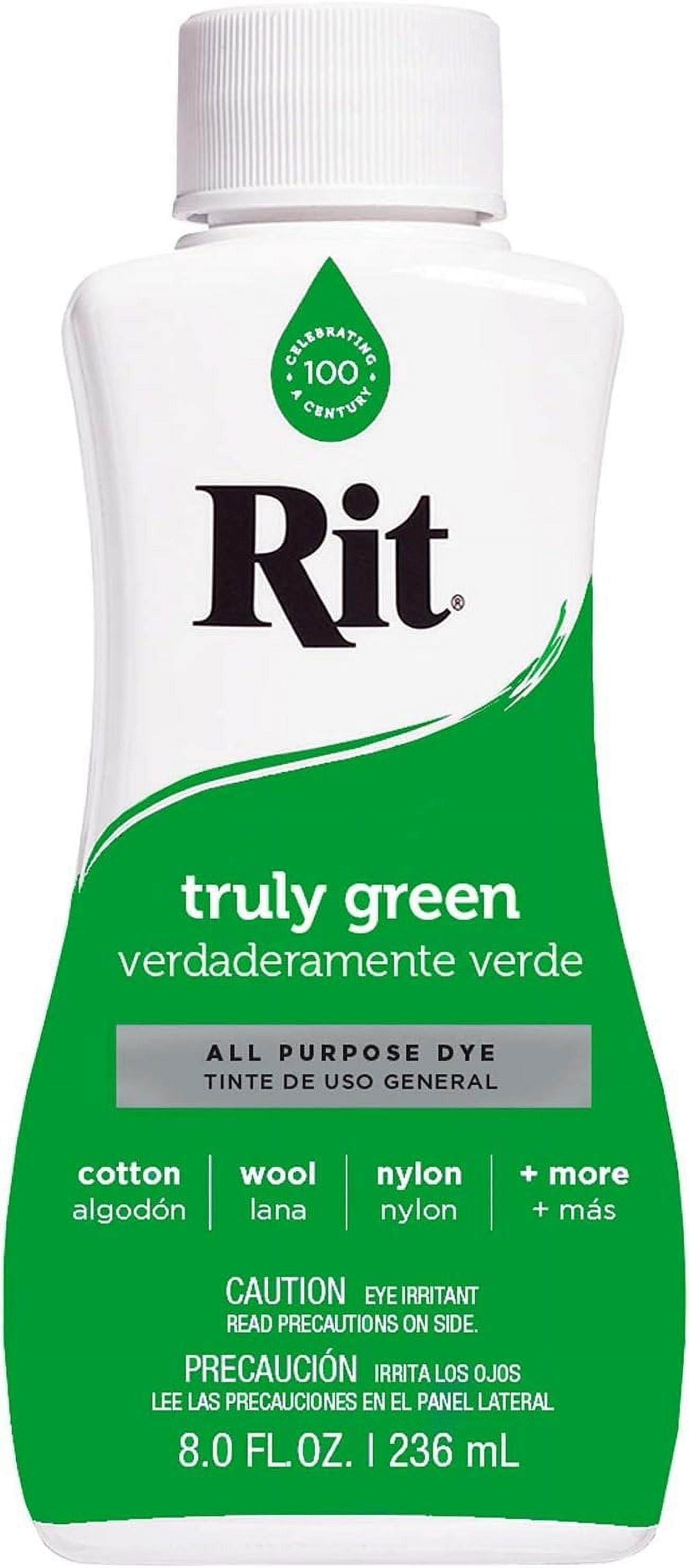 Rit Truly Green All-Purpose Liquid Dye for Clothing and Accessories, 8 fl oz