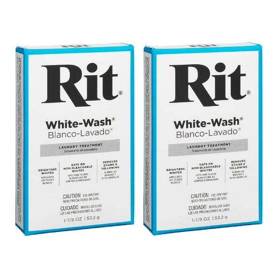 Rit White Wash Laundry Treatment Powder 1-7/8 oz, 2 Pack
